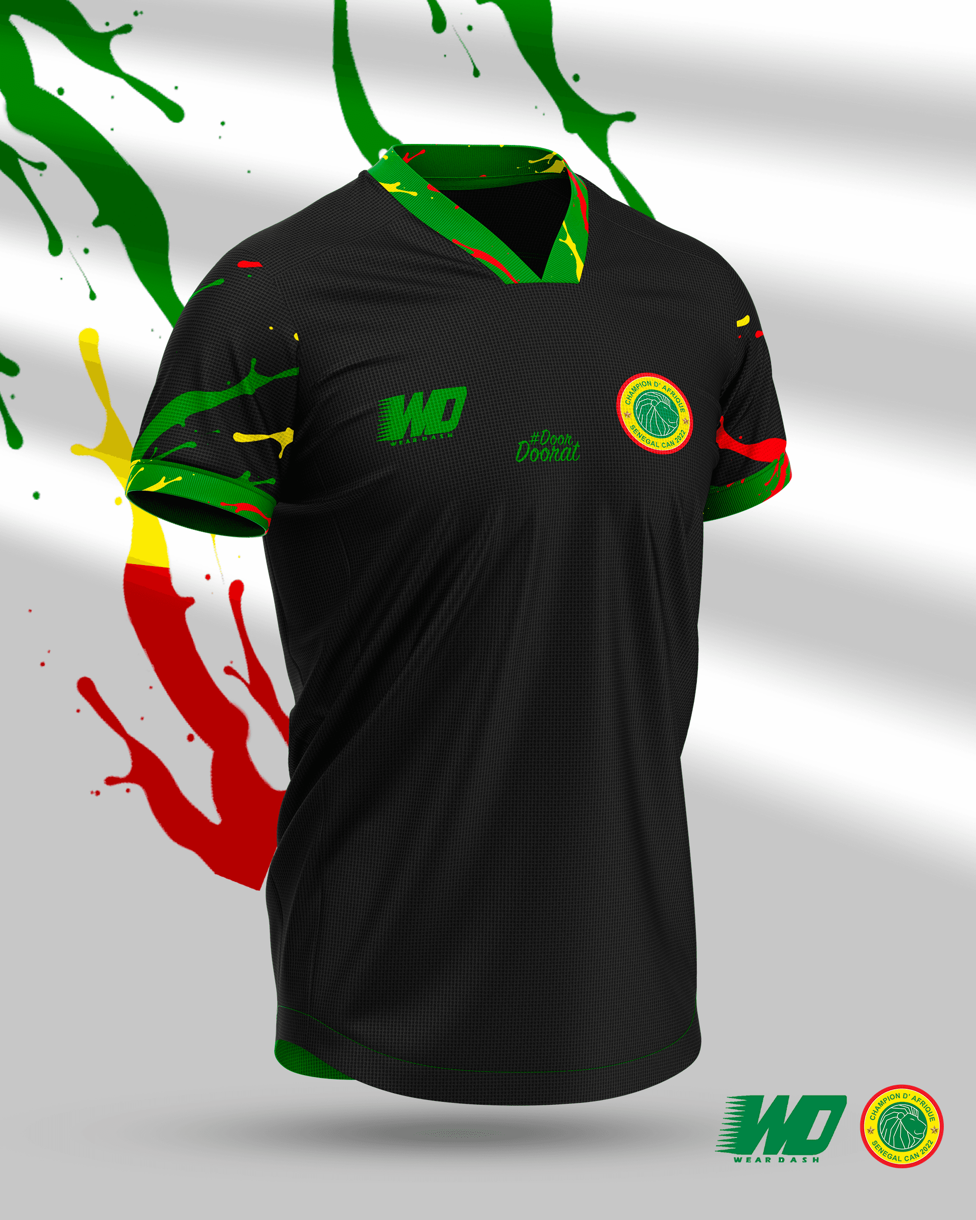 Maillot Sénégal 2025 Noir