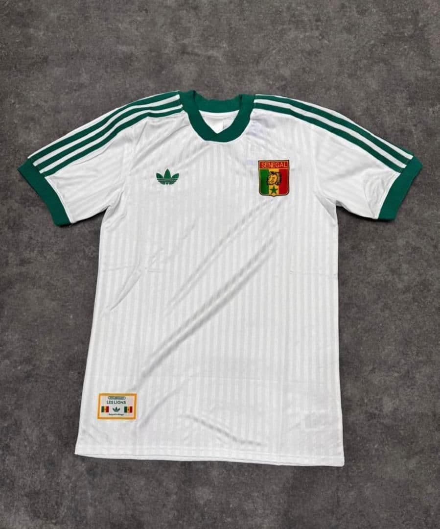 Maillot Sénégal rétro Caire 86, Blanc