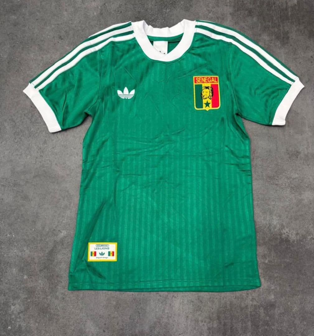 Maillot Sénégal rétro Caire 86, Vert